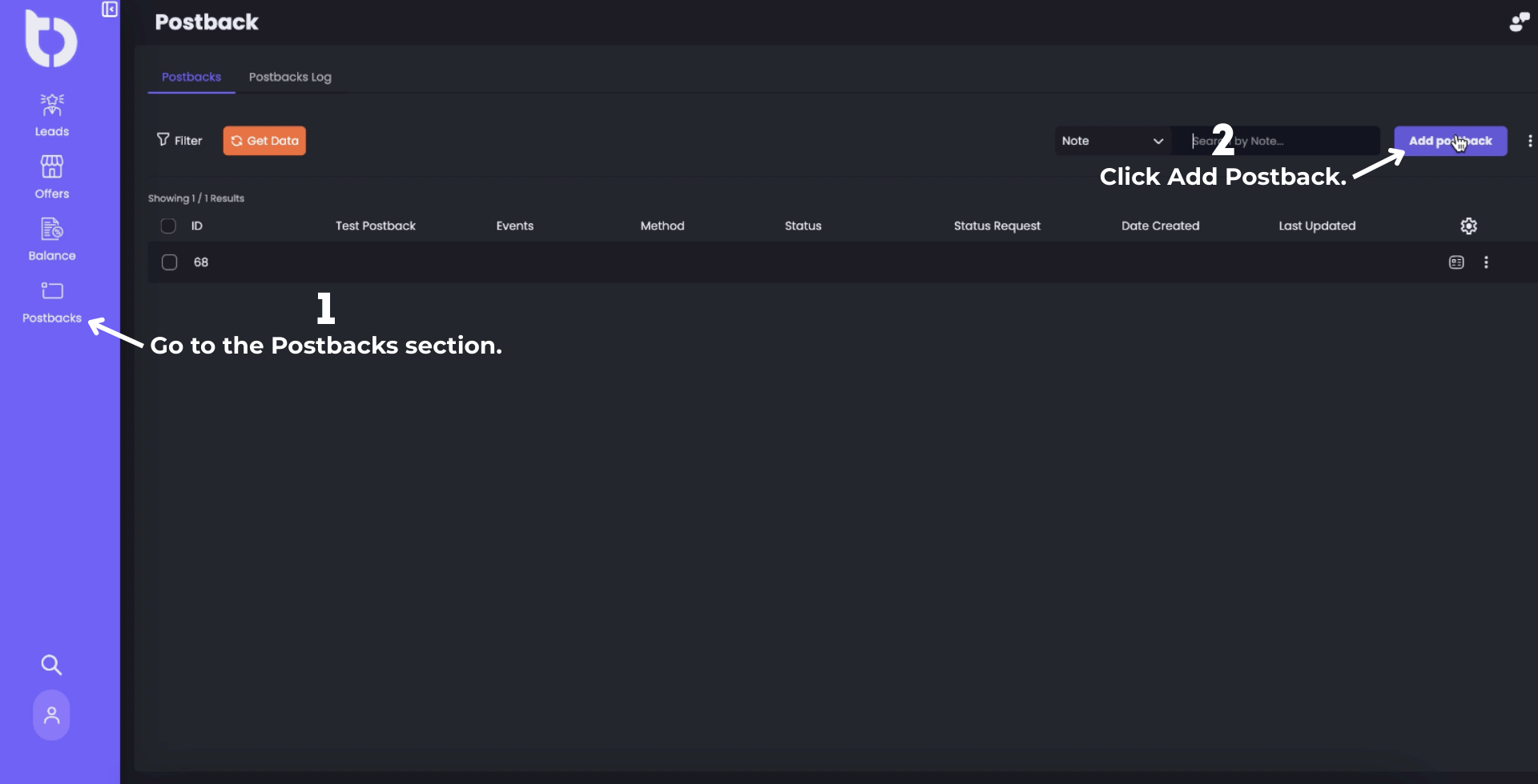 Trackbox - Postbacks