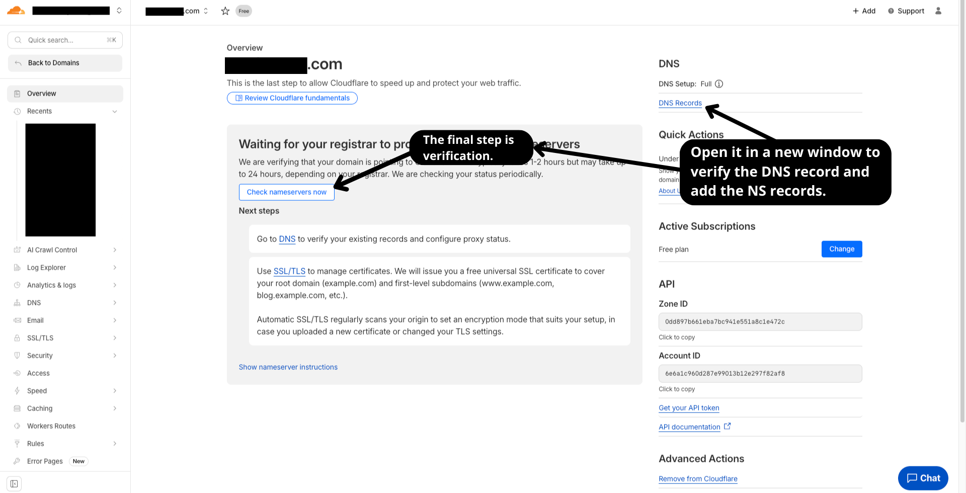 Cloudflare - settings