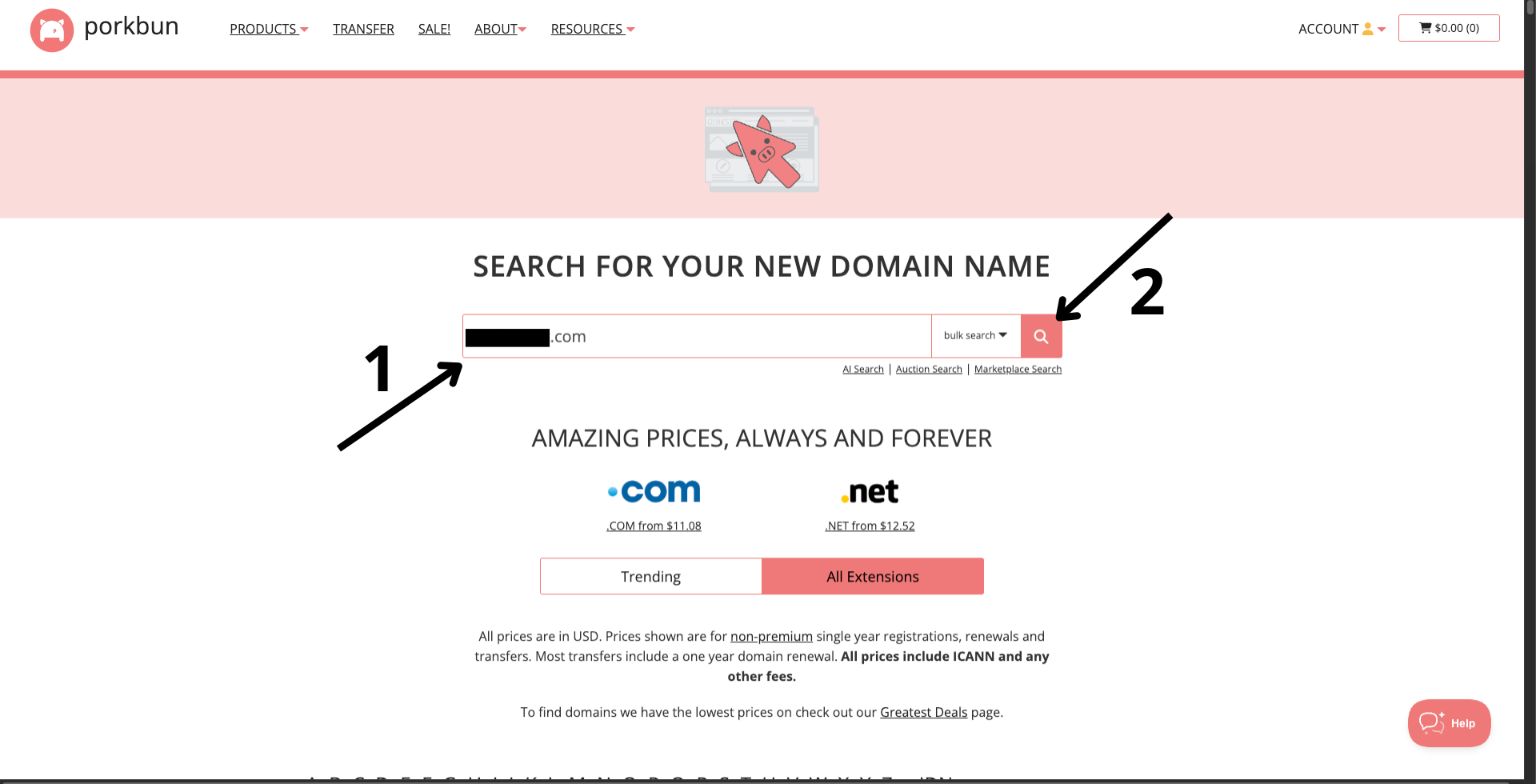 Porkbun - domain registration