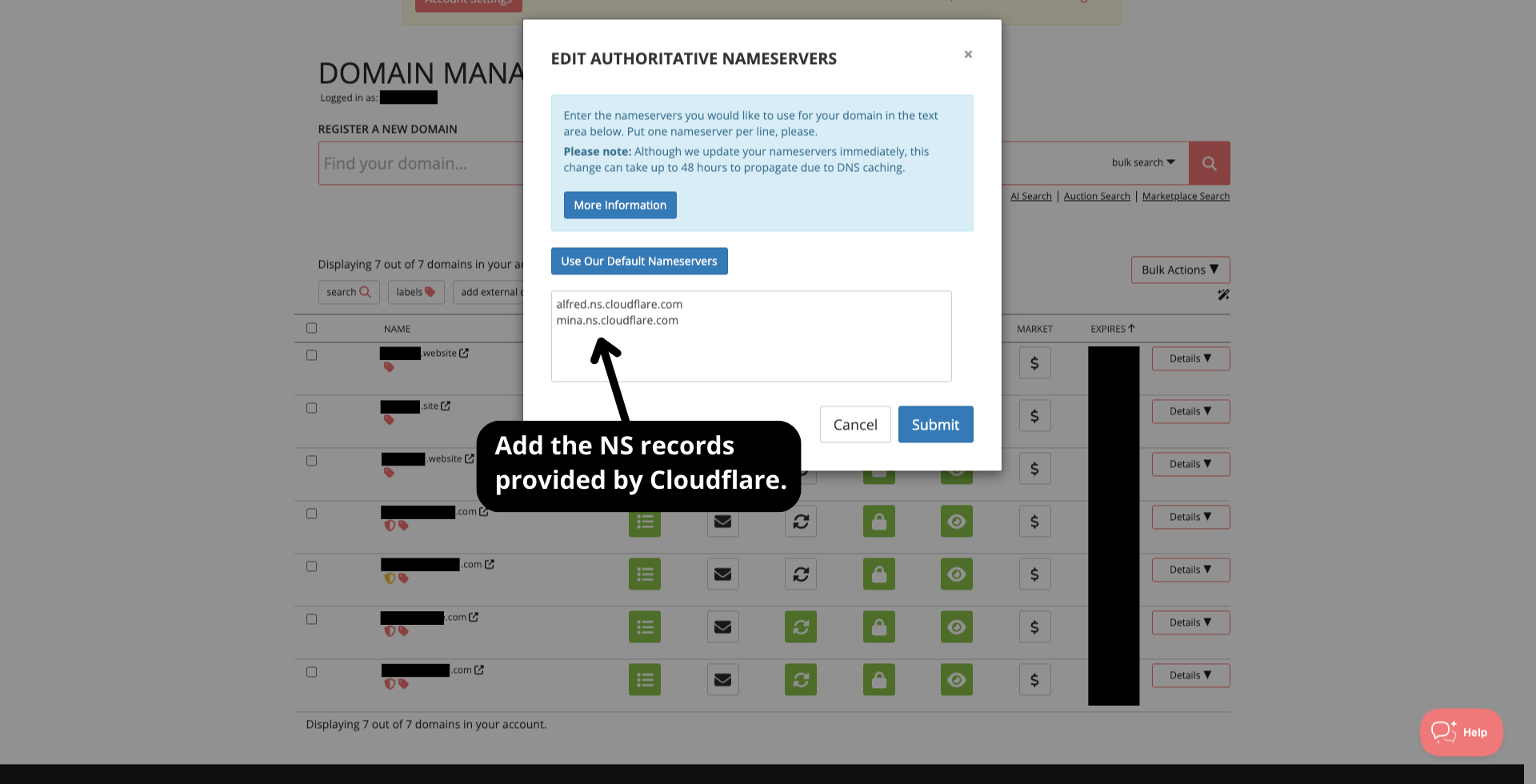 Porkbun - activation